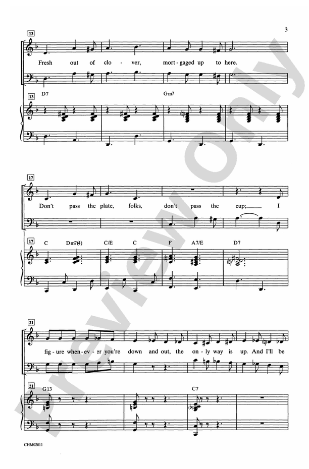 Hey, Look Me Over – SATB Choral Octavo (Digital Download)