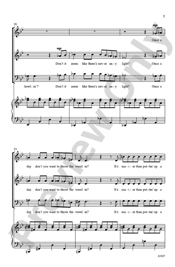 Annie – 3-Part Mixed Choral Octavo (Digital Download)
