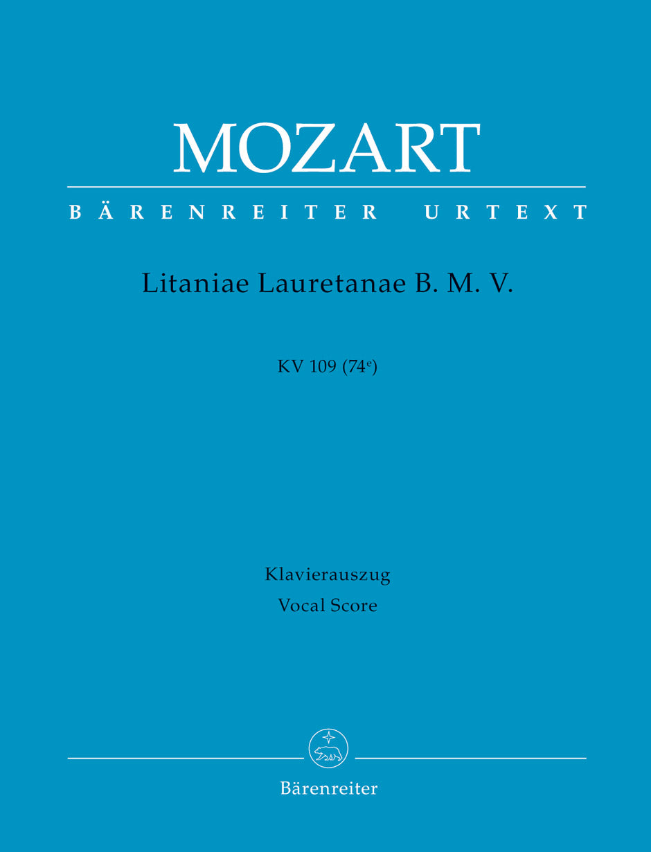 LITANIAE LAURETANAE K 109 VOCAL SC