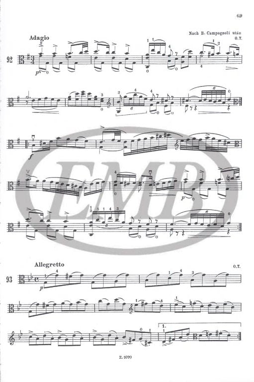 Orszagh - Viola Tutor (German/Hungarian) - Viola Book EMB Z1070