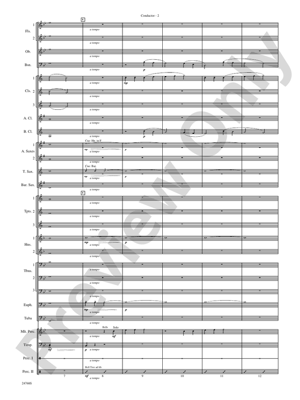 Appalachian Carol - Concert Band Conductor Score & Parts (Digital Download)