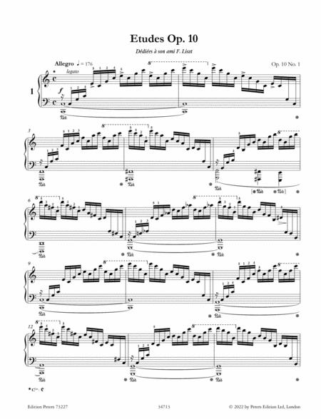 Chopin - Etudes Op10 - Piano Solo edited by Howat Peters EP73227