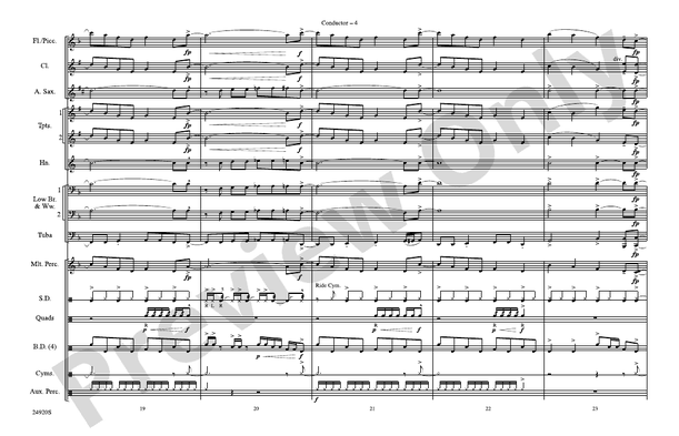 Do Ya Think I'm Sexy? – Marching Band Conductor Score & Parts (Digital Download)