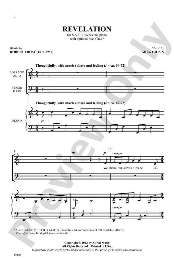 Revelation - SATB Choral Octavo (Digital Download)