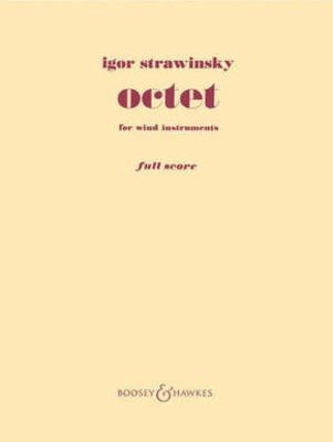 Octet for Wind Instruments (Revised 1952) - Igor Stravinsky - Boosey & Hawkes Octet Score