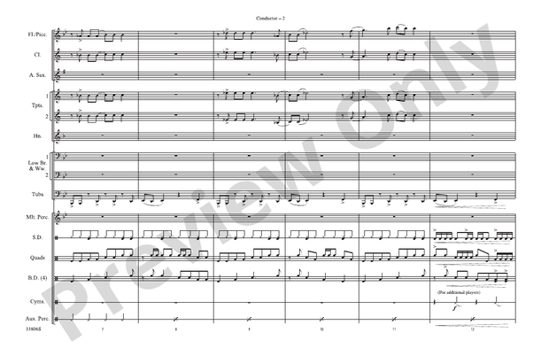 Hip to Be Square – Marching Band Conductor Score & Parts (Digital Download)