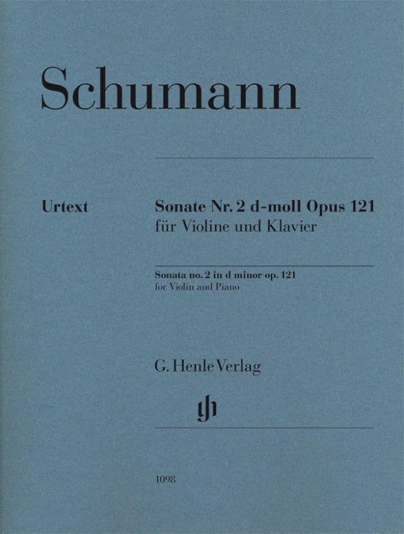 Schumann - Sonata #2 Dmin Op121 - Violin/Piano Accompaniment Henle HN1098