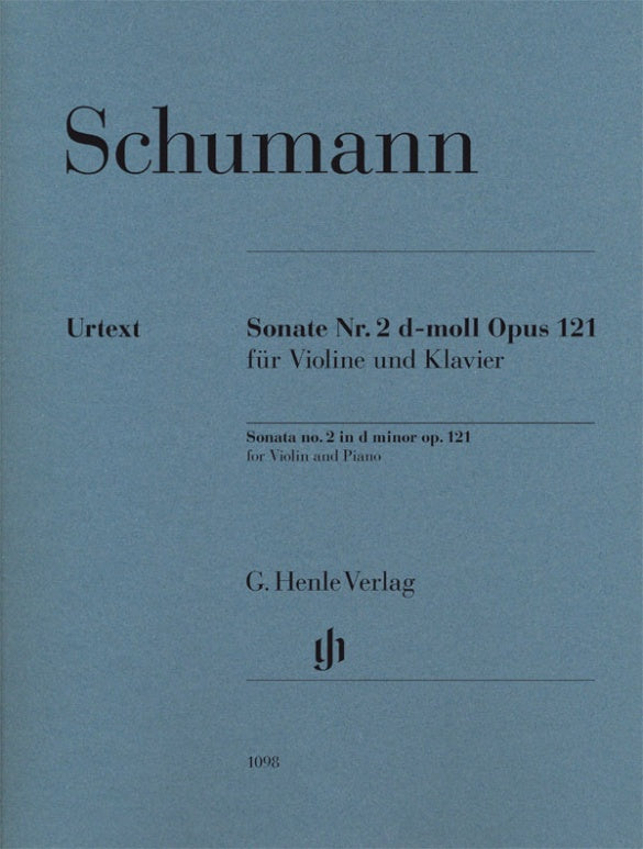 Violin Sonata No 2 in D Minor Op 121 Vln/Pno