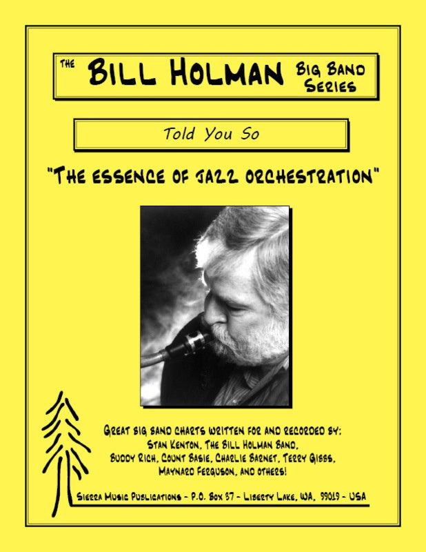 Told You So (Edited Version) - Jazz Ensemble - Bill Holman - Sierra Music
