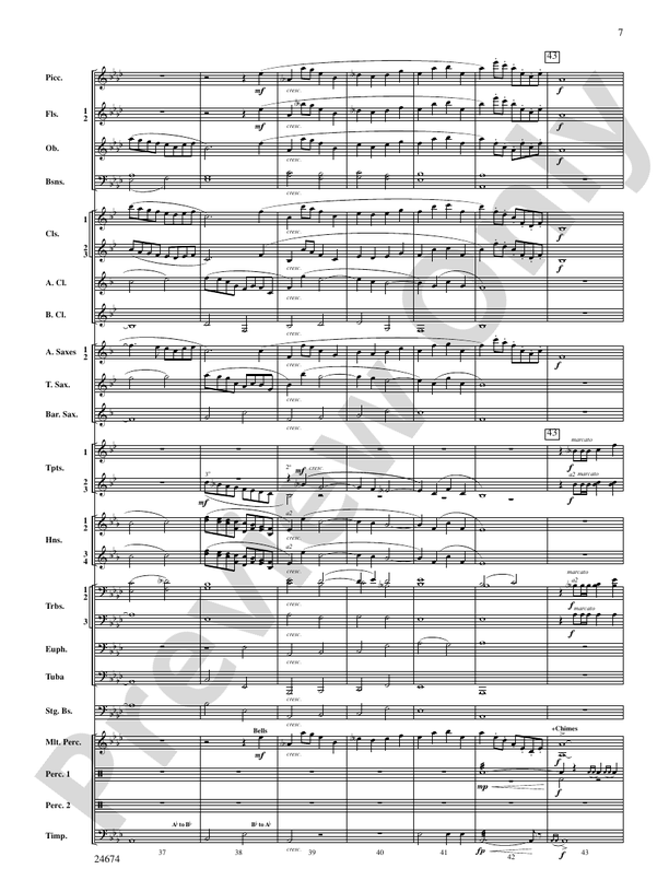 Over Slope and Summit - Concert Band Conductor Score & Parts (Digital Download)