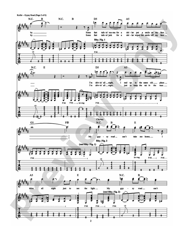 Gypsy Road - Guitar TAB (Digital Download)
