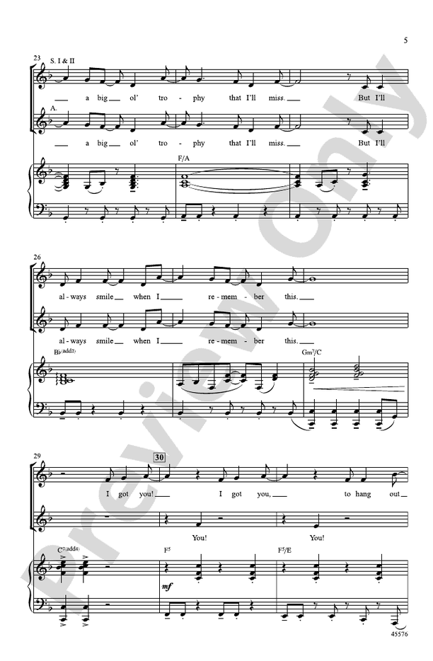 I Got You – SSA Choral Octavo (Digital Download)