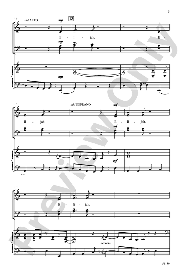 Elijah Rock - SATB Choral Octavo (Digital Download)