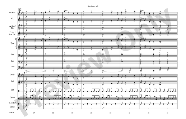 Thunder Canyon – Marching Band Conductor Score & Parts (Digital Download)