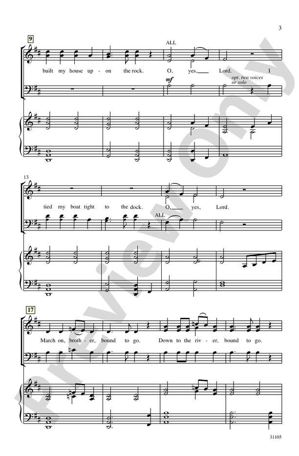 Bound to Go – SAB Choral Octavo (Digital Download)