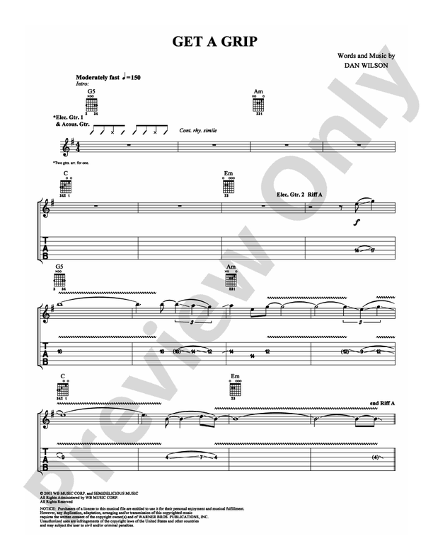 Get A Grip - Guitar TAB (Digital Download)