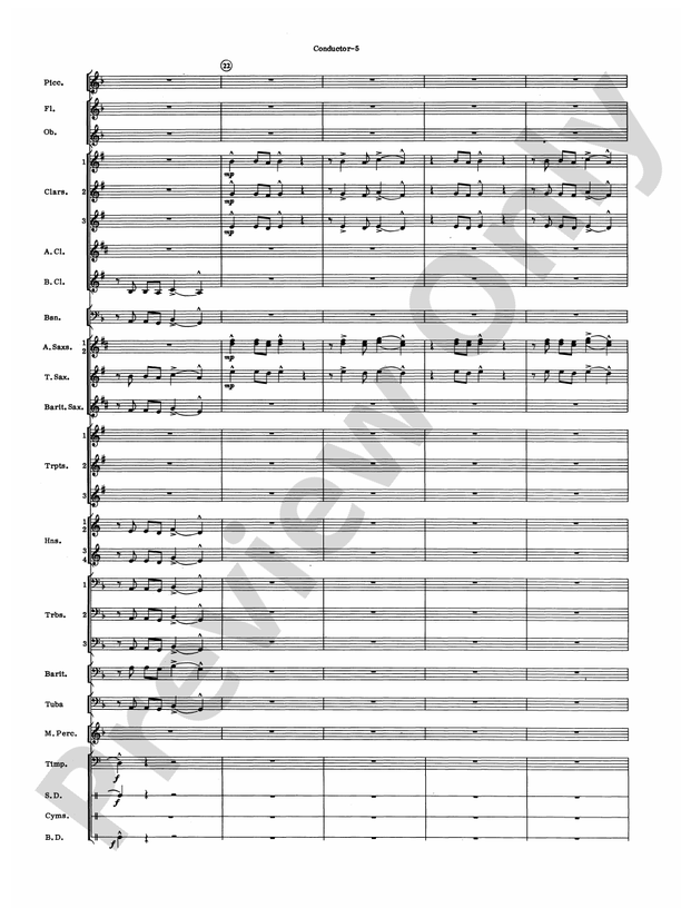 Variants - Concert Band Conductor Score & Parts (Digital Download)