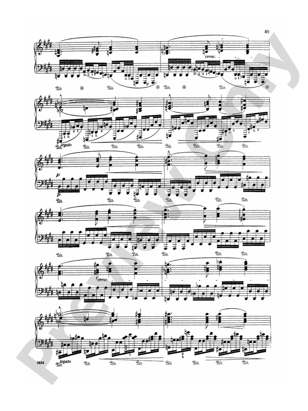 Liszt - Legend-- St. Francis Walking Over the Waves - Piano Solo (Digital Download)