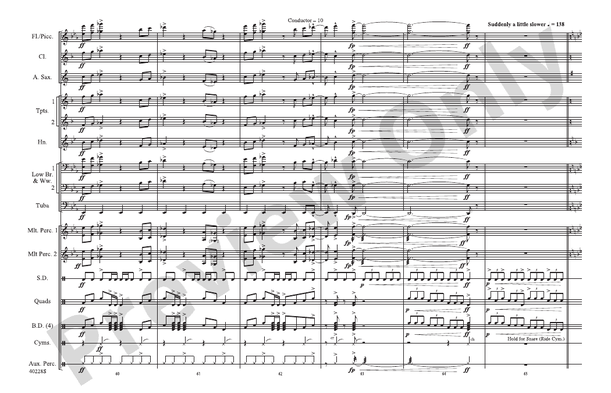 Die Another Day / Live and Let Die / James Bond Theme – Marching Band Conductor Score & Parts (Digital Download)