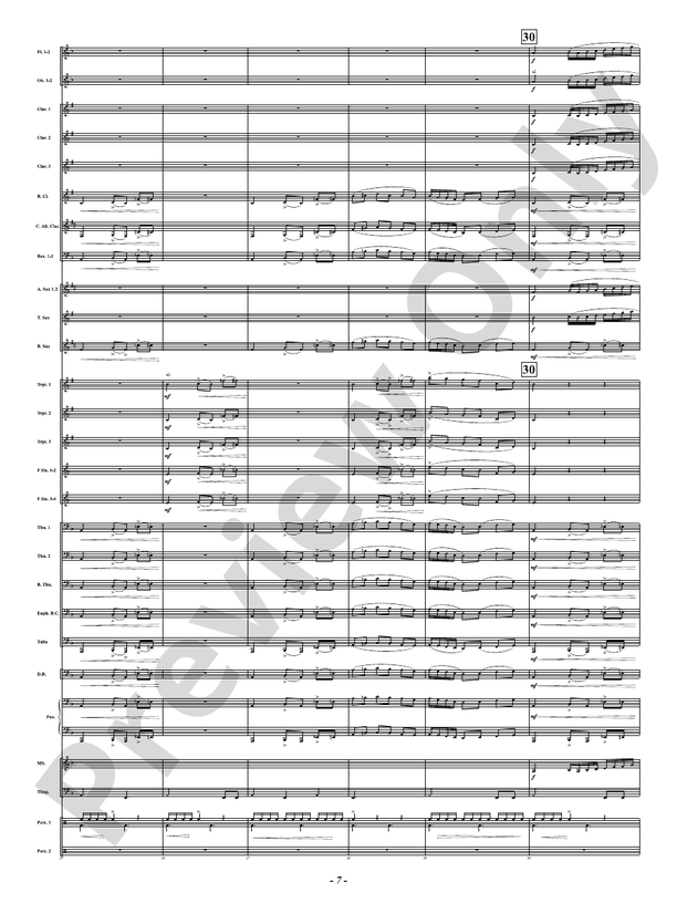 Hot As Blue Blazes - Concert Band Conductor Score & Parts (Digital Download)