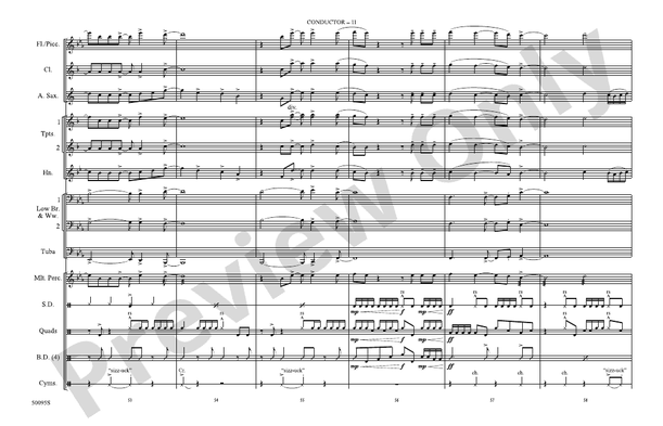 2 Be Loved – Marching Band Conductor Score & Parts (Digital Download)
