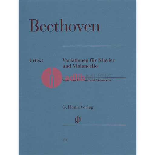 Beethoven - Variations Complete - Cello/Piano Accompaniment Henle HN913