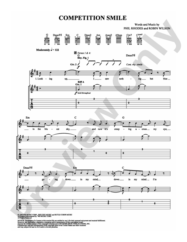 Competition Smile - Guitar TAB (Digital Download)