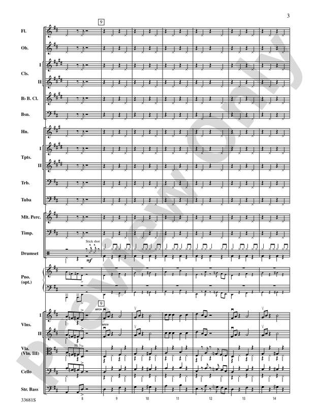 Jazzy Little Brown Jug – Full Orchestra Conductor Score & Parts (Digital Download)