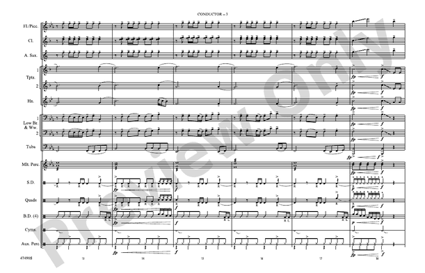 I'm a Mess – Marching Band Conductor Score & Parts (Digital Download)