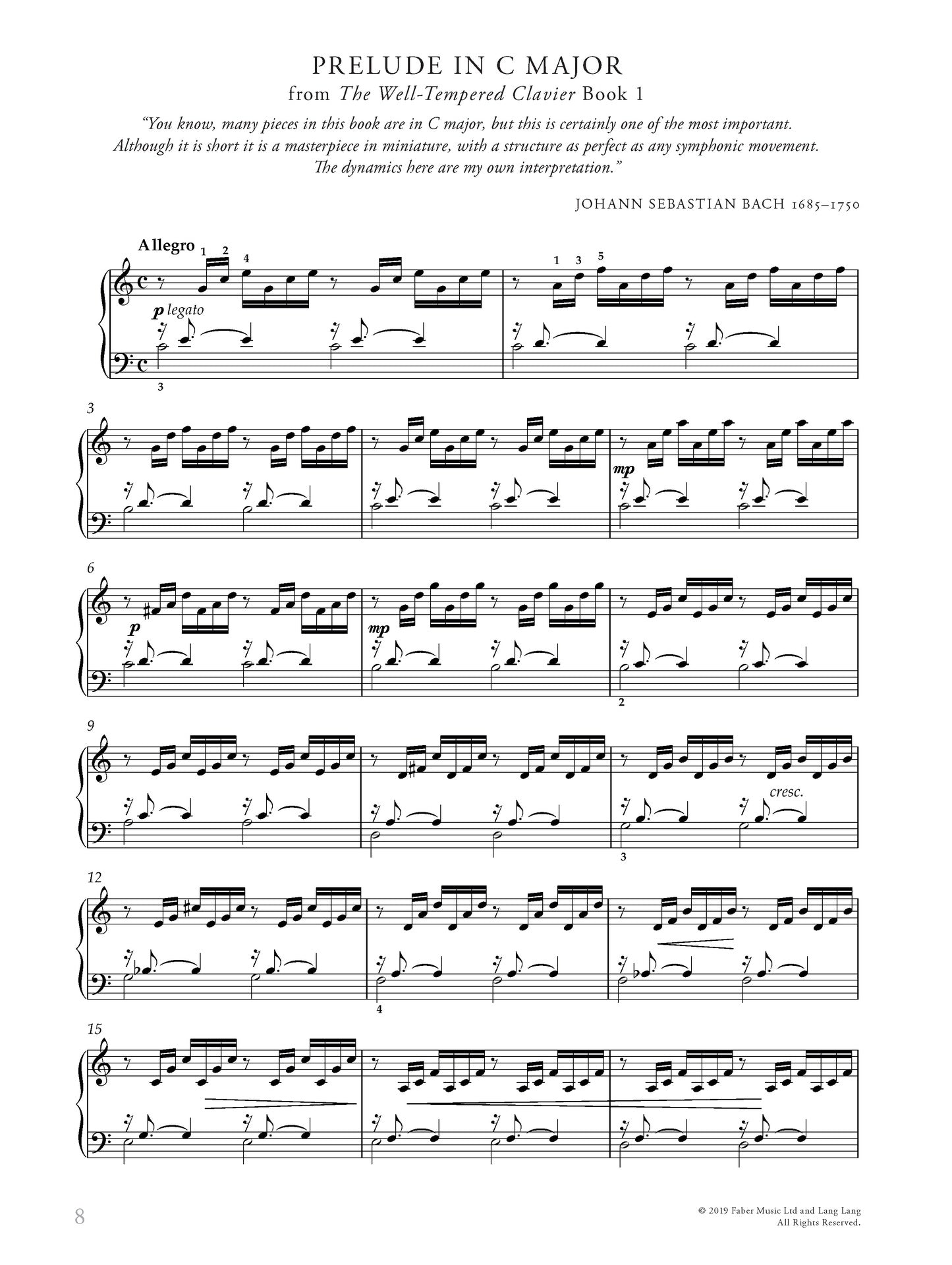 Lang Lang Piano Book Encore Edition