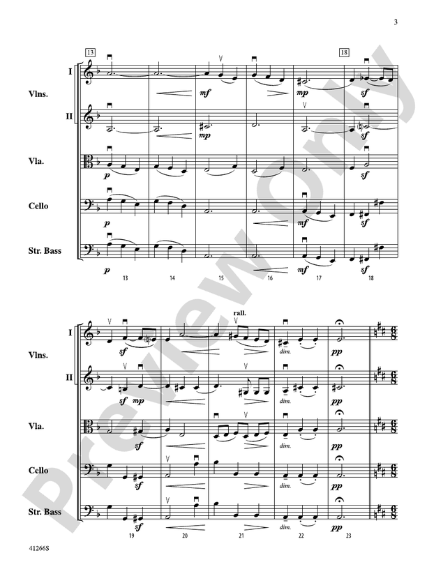 Adagio and Presto – String Orchestra Conductor Score & Parts (Digital Download)