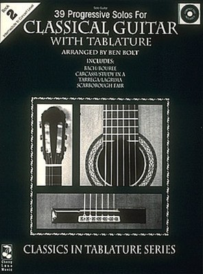 39 Progressive Solos for Classical Guitar - Book 2 - Various - Classical Guitar Various Cherry Lane Music Guitar TAB /CD