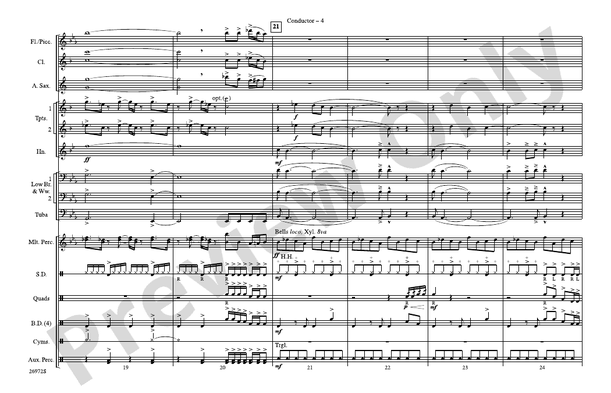 Ghostbusters (Arr. Nick Baratta) – Marching Band Conductor Score & Parts (Digital Download)