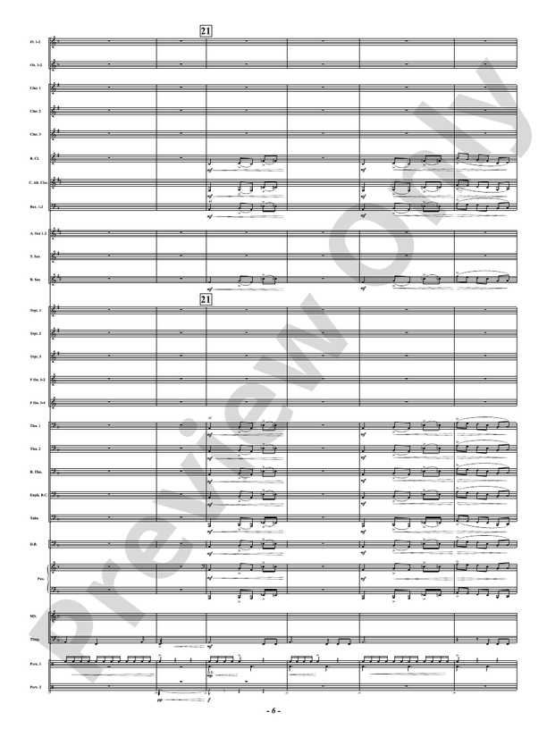 Hot As Blue Blazes - Concert Band Conductor Score & Parts (Digital Download)