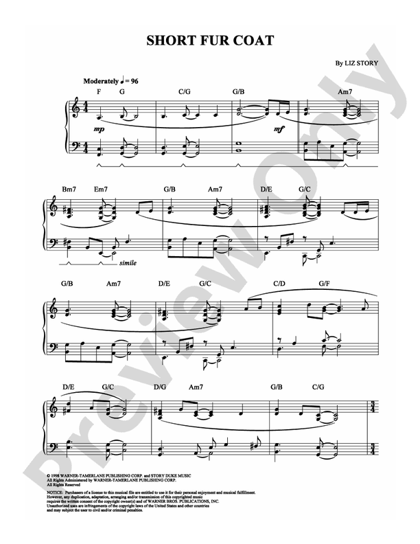 Short Fur Coat - Piano (Digital Download)