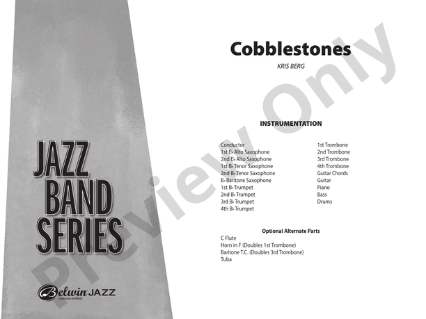 Cobblestones - Jazz Ensemble Conductor Score & Parts (Digital Download)