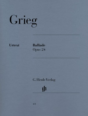 Ballade Op 24 G Min - Edvard Grieg - Piano G. Henle Verlag Piano Solo