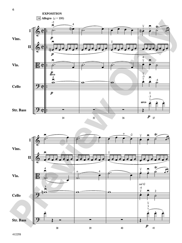 Sinfonia No. 9 in C Major – String Orchestra Conductor Score & Parts (Digital Download)