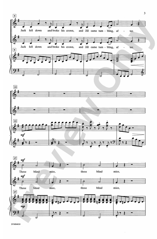 Mother Goose Meets Mozart – 2-Part Choral Octavo (Digital Download)