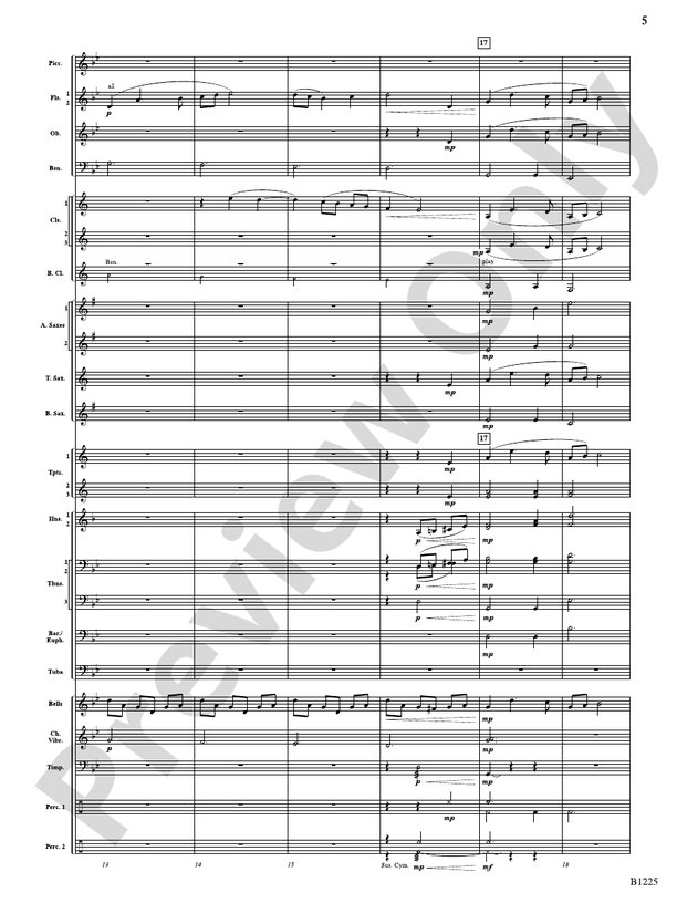 Among the Clouds (FJH Concert Band) - Concert Band Conductor Score & Parts(Digital Download)