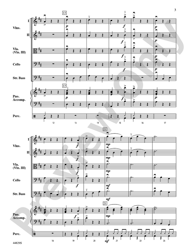 Uno, Dos, Bass! - String Orchestra Conductor Score & Parts (Digital Download)