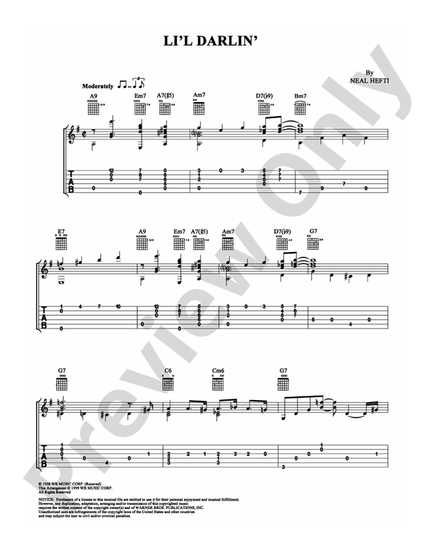 Li'l Darlin' - Guitar TAB (Digital Download)