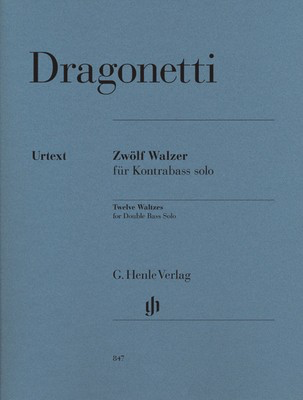 Dragonetti - 12 Waltzes - Double Bass Solo Henle HN847