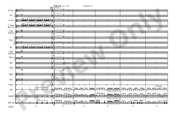 Blues in the Night – Marching Band Conductor Score & Parts (Digital Download)