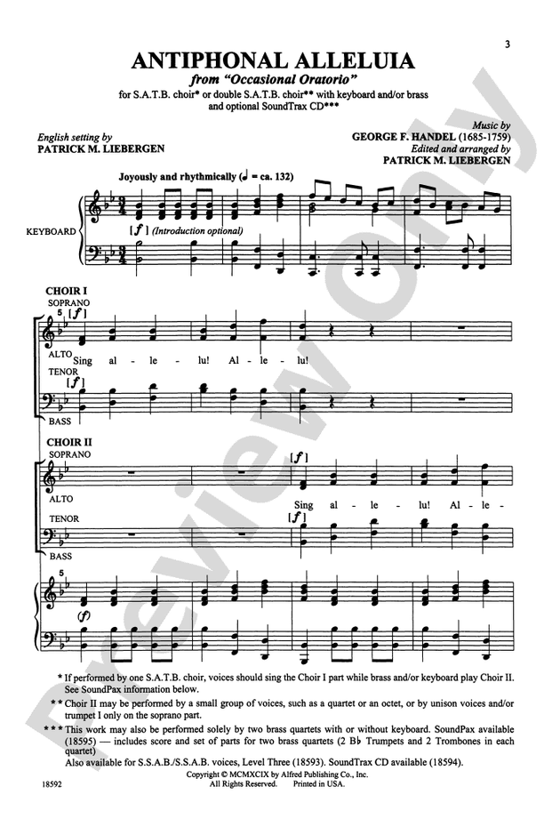 Antiphonal Alleluia – SATB Choral Octavo (Digital Download)