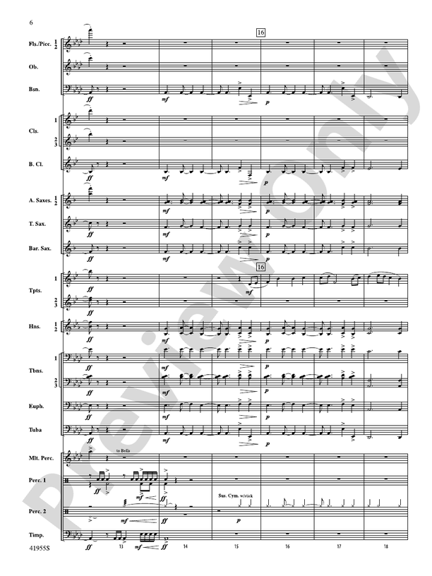 Overture to a New Horizon - Concert Band Conductor Score & Parts (Digital Download)