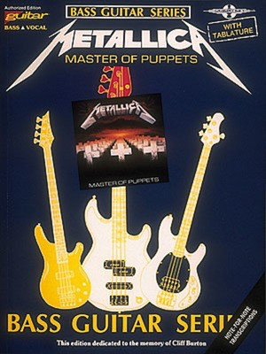 Metallica - Master of Puppets - Bass Guitar Cherry Lane Music Bass TAB