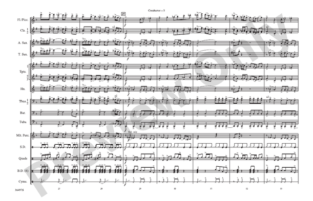 Kashmir – Marching Band Conductor Score & Parts (Digital Download)