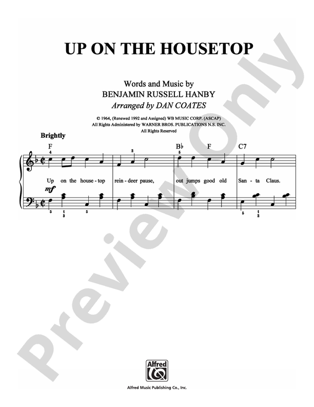 Up on the Housetop - DSM-PS-0006871 - Easy Piano (Digital Download)
