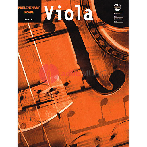 AMEB Viola Series 1 - Preliminary Grade - Viola/Piano Accompaniment AMEB 1202071639